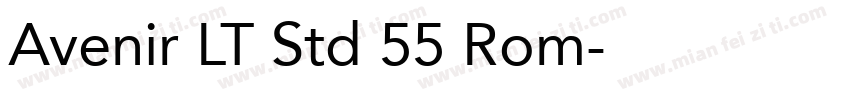 Avenir LT Std 55 Rom字体转换